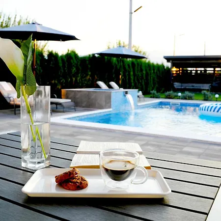Luxia Private Estate Sauna & Pool X Jacuzzi With Fireplace Outdoor Lounge Villa *